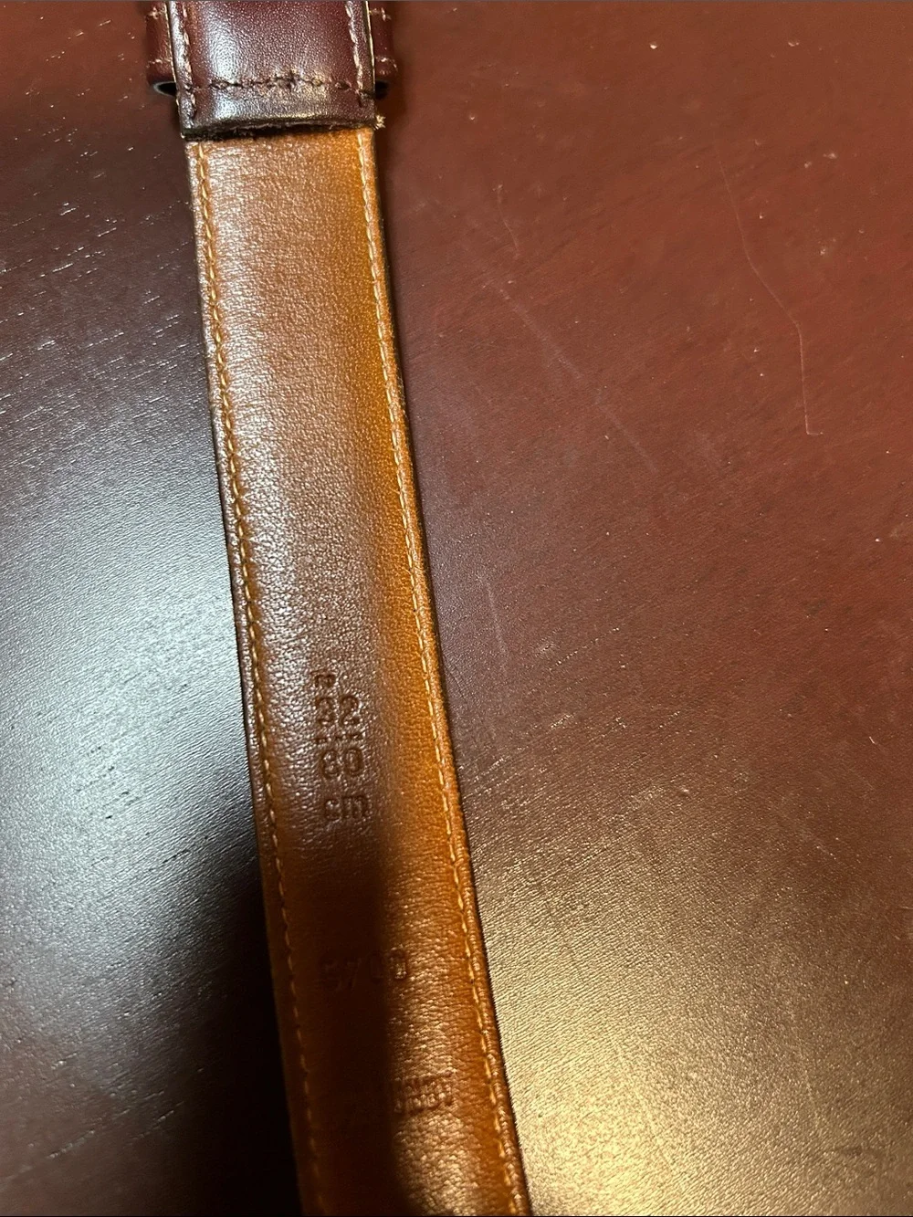 Vintage Coach Burgundy Belt